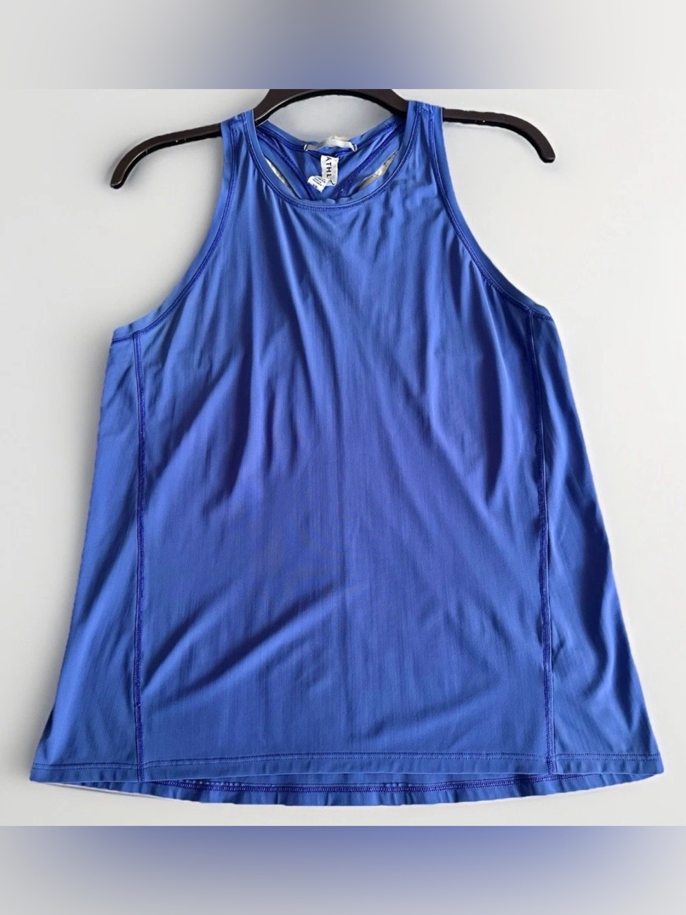 Athleta Ultimate Train Periwinkle Violet Tank High Neck Racerback Breathable XS